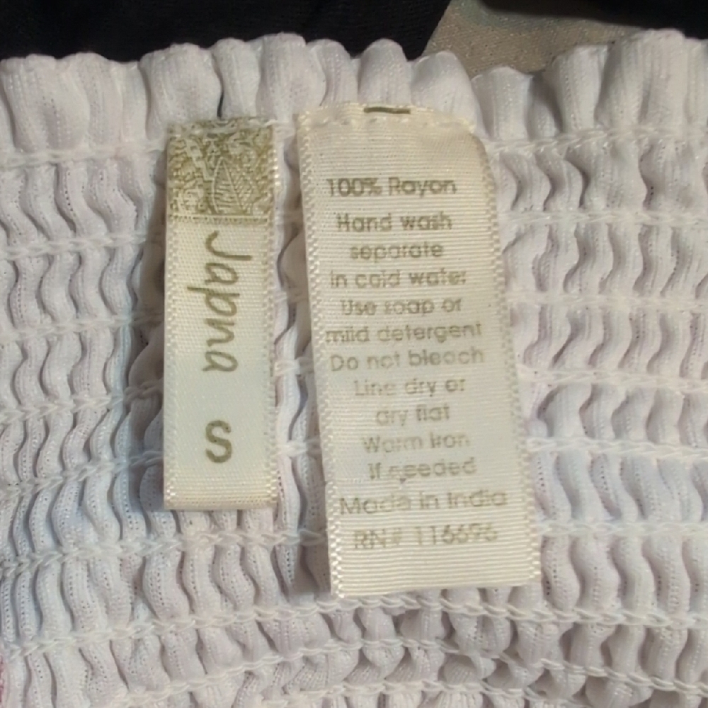 Japna White Smocked Dress - Picture 7 of 7